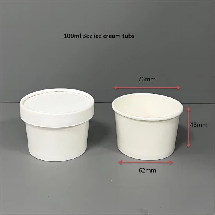 120ml ice cream tub with paper lid 120ml ice cream tub with paper lid