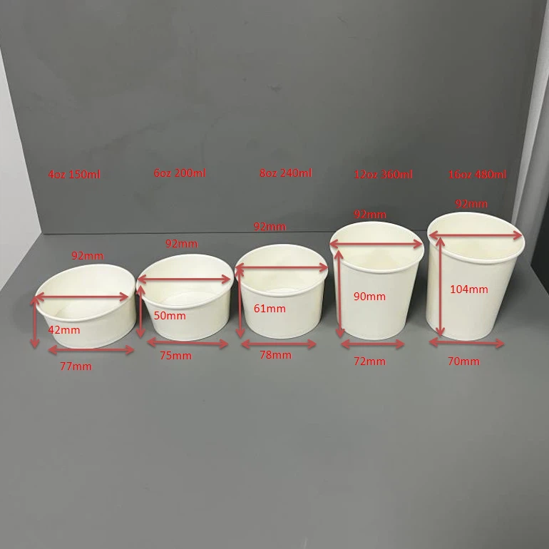 92mm ice cream paper cups