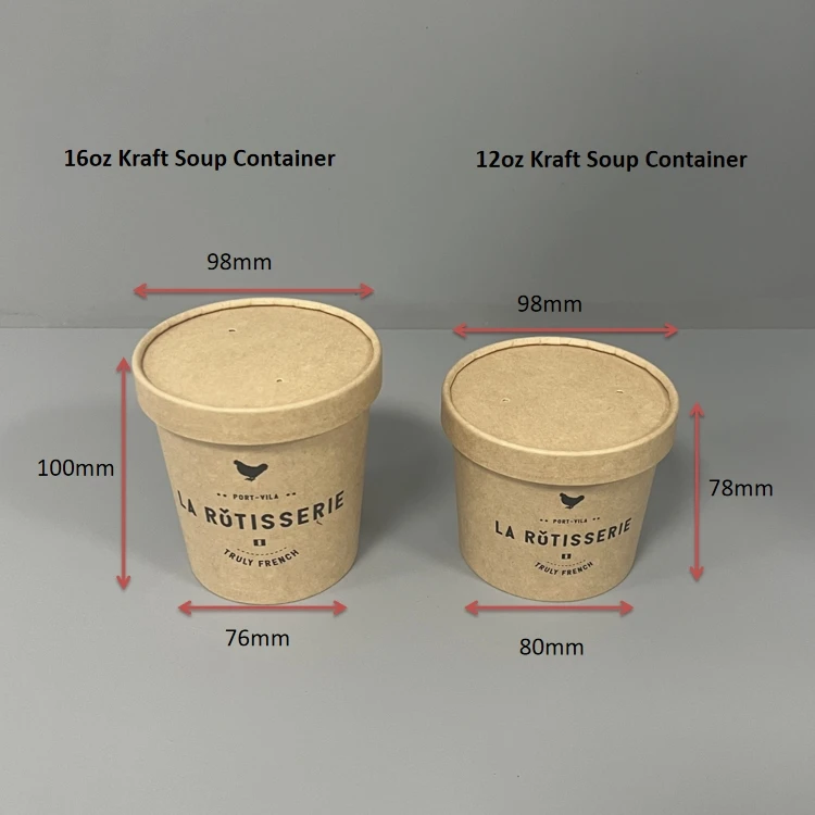 custom printing paper soup container custom printing paper soup container