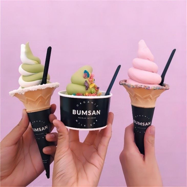 ice cream waffle cone paper wrapper