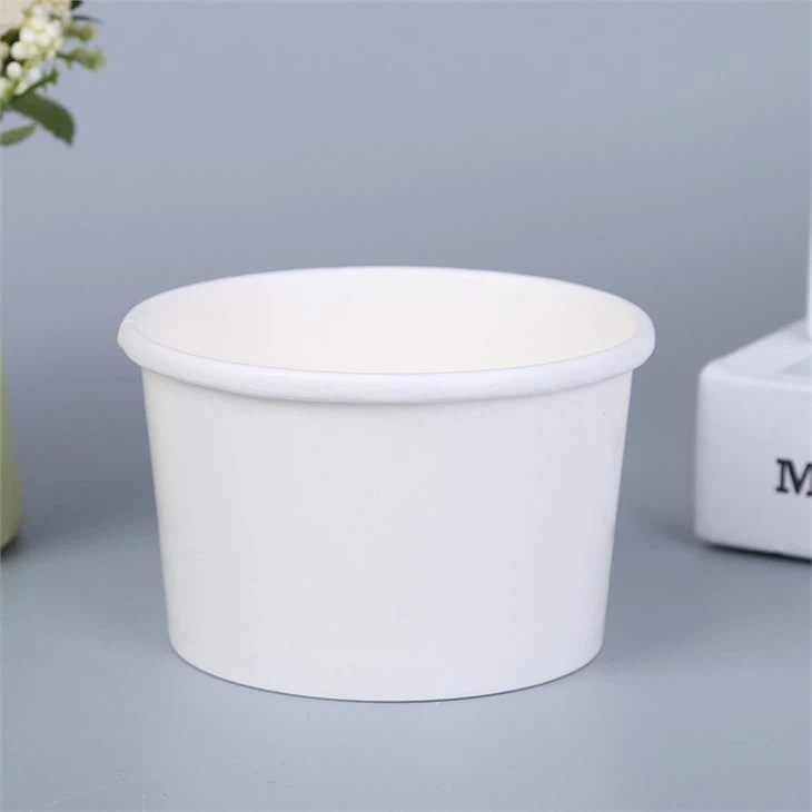 white storage paper food bowls