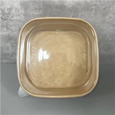 1300ml Square Kraft Salad Bowls