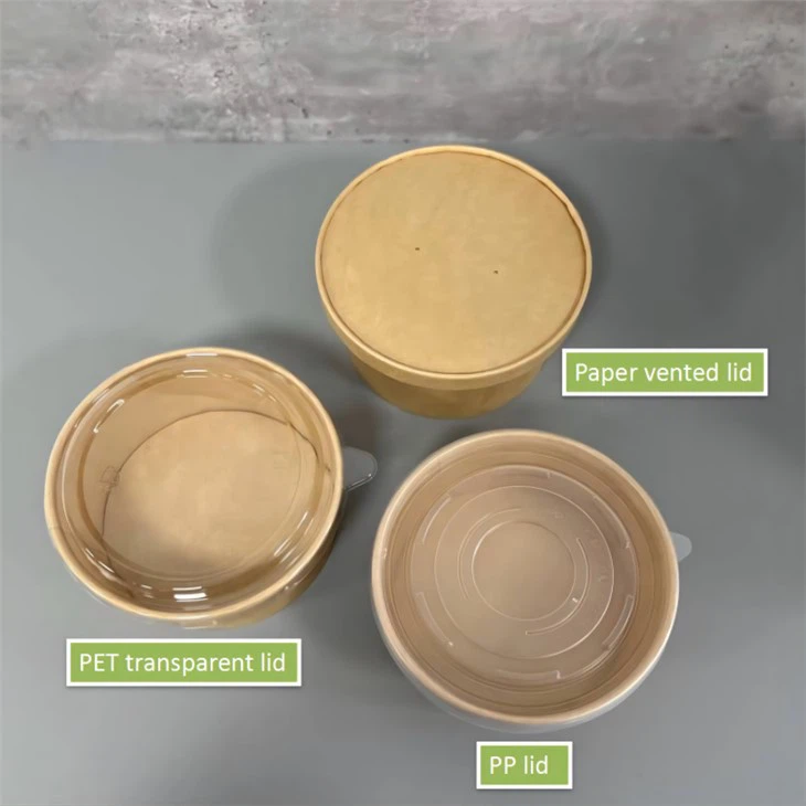 kraft bowls with vented lids