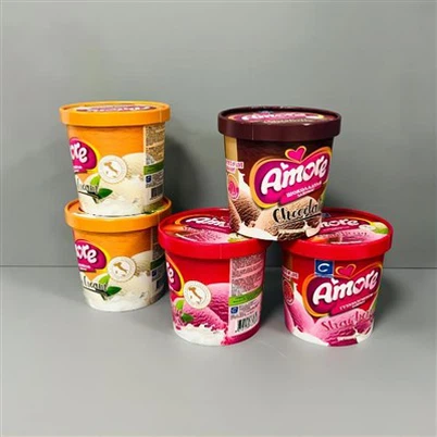 26oz Ice Cream Paper Tubs With Paper Lids
