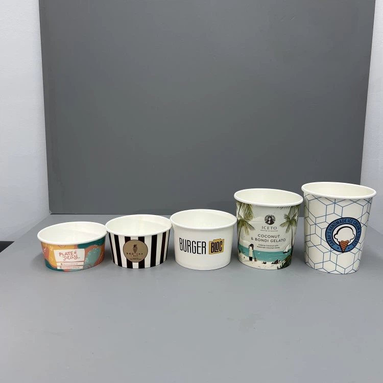 92mm ice cream paper cups with printing 92mm ice cream paper cups with printing