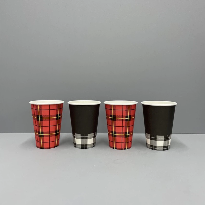 Red anb Black Scotty Paper Cups Red anb Black Scotty Paper Cups