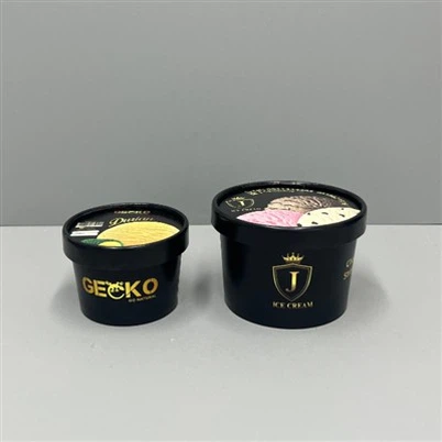 8oz Ice Cream Paper Tubs With Lids
